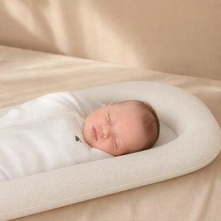 True Haven | Breathable Mesh Baby Lounger – Cool 3D-Mesh Newborn Support Nest, 0-6 Months, 7 Colors