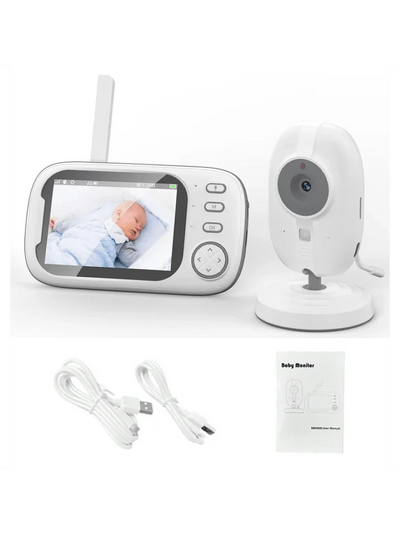 True Haven | HD Baby Monitor – 3.5” Night Vision Display, Two-Way Talk & Temperature Sensor