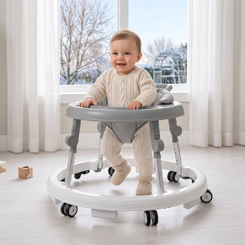 True Haven | Adjustable Baby Walker – Practical Nursery Organizer, Easy to Clean
