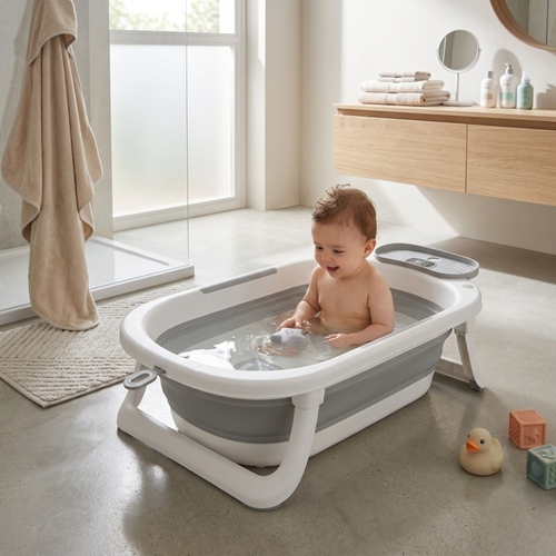 True Haven® Snug & Safe Foldable Baby Bathtub