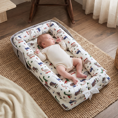 True Haven | Portable Safety Newborn Sleeping Crib – Cozy Support for Naptime & Bedtime, Machine Washable