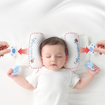 True Haven | Baby Head Shape Pillow – Adjustable Flat Head Support Cushion for Newborns