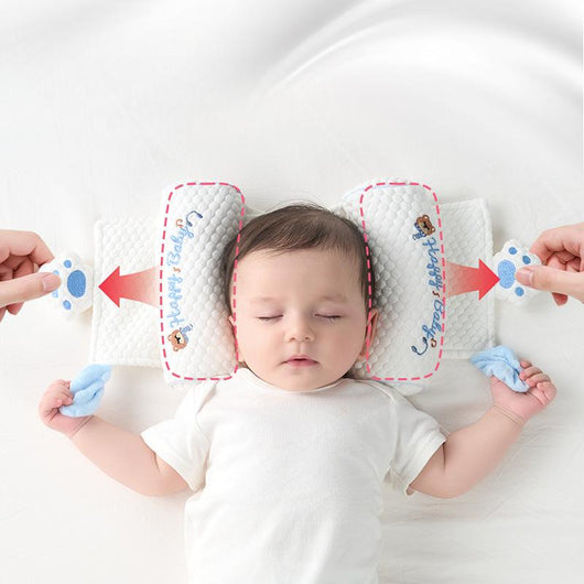 True Haven | Baby Head Shape Pillow – Adjustable Flat Head Support Cushion for Newborns