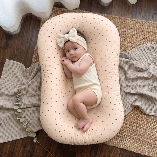 True Haven | Ultra-Soft Infant Lounger Bed – Cozy Support for Naptime & Bedtime, Machine Washable
