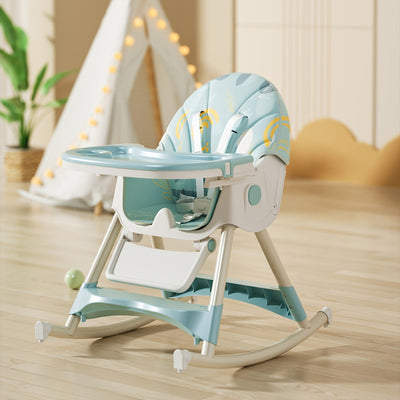 True Haven | Adjustable Baby High Chair – 5-Point Safety Harness, Grows from Baby to Toddler