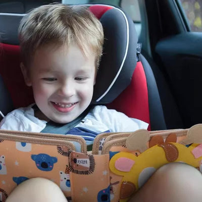 True Haven | Giraffe Quiet Book – Felt Busy Book for Toddlers, Compact & Portable