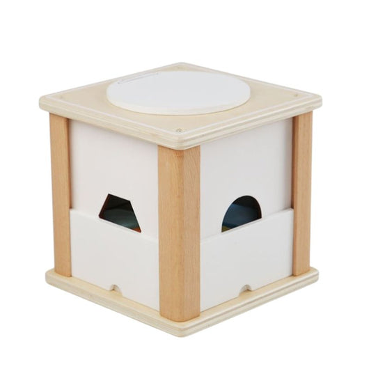 True Haven | Wooden Geometric Shape Sorting Box – Montessori Learning Toy, Non-Toxic Materials