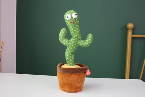 True Haven | Singing & Dancing Cactus Toy – Bluetooth Connectivity, Voice-Repeating Fun