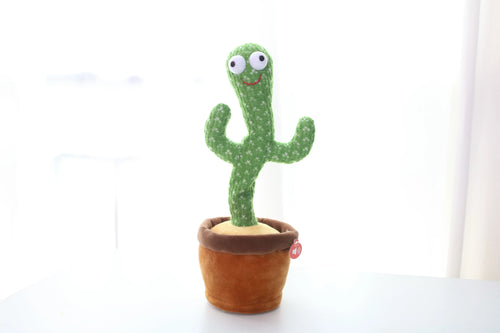 True Haven | Singing & Dancing Cactus Toy – Bluetooth Connectivity, Voice-Repeating Fun