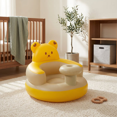 True Haven | Bear Baby Inflatable Seat – Everyday Nursery Helper, Space-Saving Design