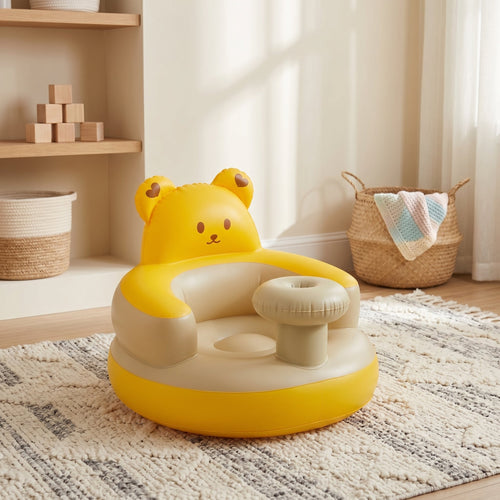 True Haven | Bear Baby Inflatable Seat – Everyday Nursery Helper, Space-Saving Design