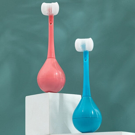 True Haven | Kids Three-Sided Toothbrush – Full-Coverage Brush Design, Gentle Soft Bristles