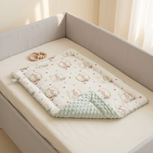 True Haven | Linen Baby Changing Mat – Practical Nursery Organizer, Easy to Clean