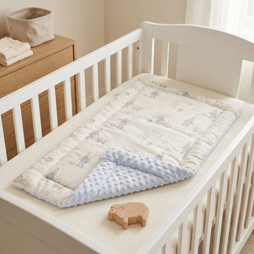 True Haven | Linen Baby Changing Mat – Practical Nursery Organizer, Easy to Clean