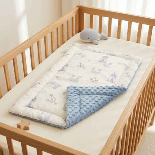 True Haven | Linen Baby Changing Mat – Practical Nursery Organizer, Easy to Clean