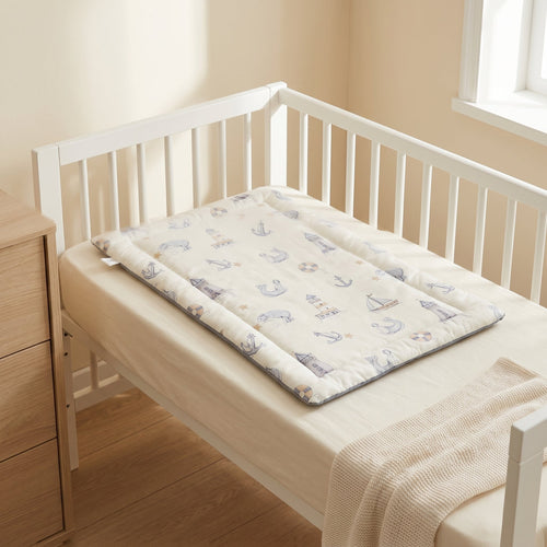 True Haven | Linen Baby Changing Mat – Practical Nursery Organizer, Easy to Clean