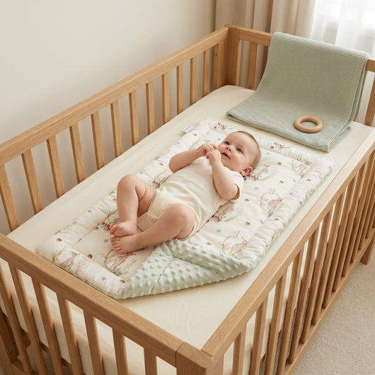 True Haven | Linen Baby Changing Mat – Practical Nursery Organizer, Easy to Clean