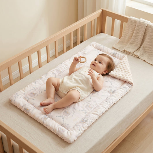 True Haven | Linen Baby Changing Mat – Practical Nursery Organizer, Easy to Clean