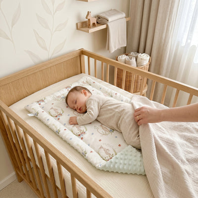 True Haven | Linen Baby Changing Mat – Practical Nursery Organizer, Easy to Clean