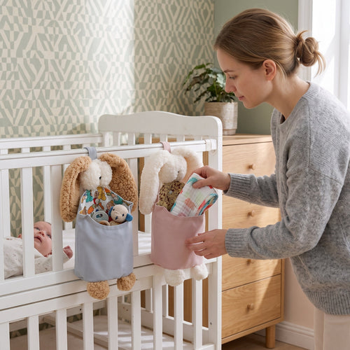 True Haven | Nook Crib Storage Caddy – Supportive Nursery Essential, Sturdy & Comfortable