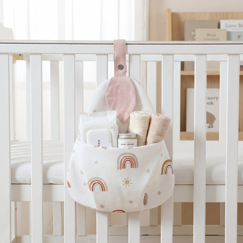 True Haven | Stow Crib Diaper Caddy – Supportive Nursery Essential, Sturdy & Comfortable