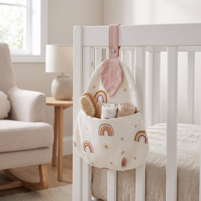 True Haven | Stow Crib Diaper Caddy – Supportive Nursery Essential, Sturdy & Comfortable