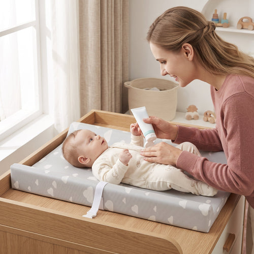 True Haven | Wipe Baby Changing Mat – Practical Nursery Organizer, Easy to Clean