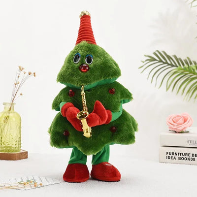 True Haven | Singing Dancing Christmas Tree Plush Toy – 8 Holiday Sing-Along Songs, Battery Powered & Portable