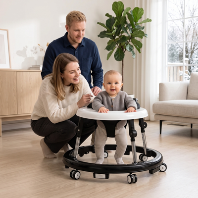True Haven | Adjustable Baby Walker – Practical Nursery Organizer, Easy to Clean