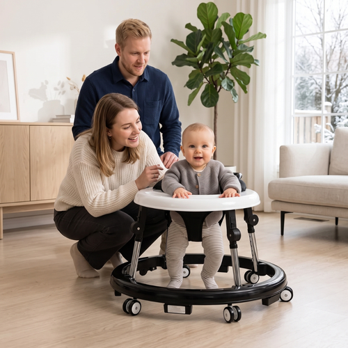 True Haven | Adjustable Baby Walker – Practical Nursery Organizer, Easy to Clean