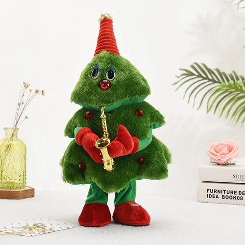 True Haven | Singing Dancing Christmas Tree Plush Toy – 8 Holiday Sing-Along Songs, Battery Powered & Portable
