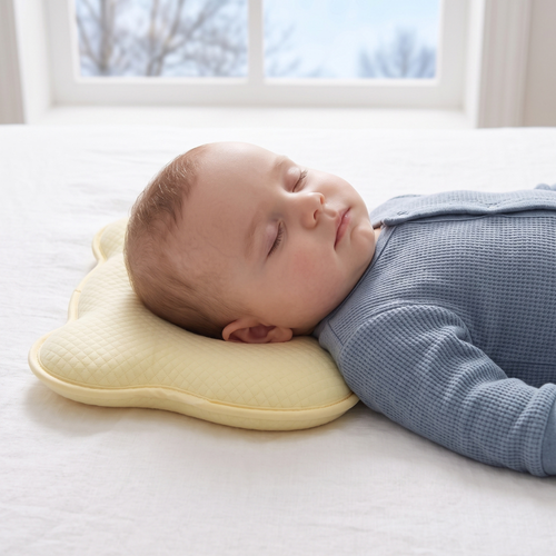 True Haven | Memory Foam Baby Pillow – Cozy Support for Naptime & Bedtime, Machine Washable