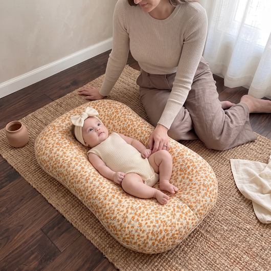 True Haven | Ultra-Soft Infant Lounger Bed – Cozy Support for Naptime & Bedtime, Machine Washable