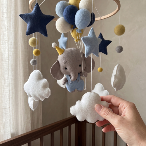 True Haven | Felt Animal Crib Mobile – Plush Comfort for Better Sleep, Hypoallergenic Materials