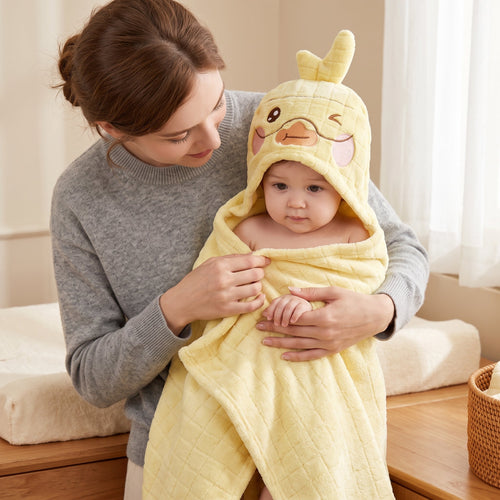 True Haven | Wrap Baby Bath Towel – Gentle Bathtime Companion, Easy to Clean