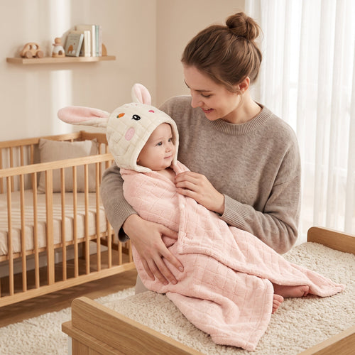 True Haven | Wrap Baby Bath Towel – Gentle Bathtime Companion, Easy to Clean