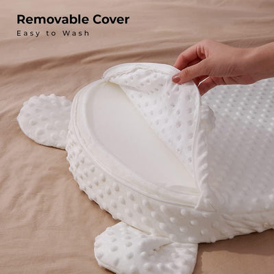 True Haven | Baby Feeding Wedge Pillow – Adjustable Incline Support, Machine Washable