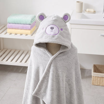 True Haven | Baby Kids Hooded Bathrobe – Cozy Post-Bath Comfort, Ultra-Soft Materials