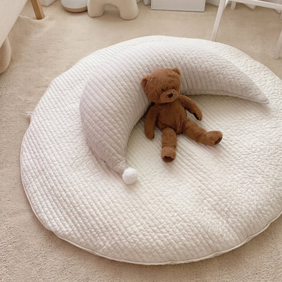 True Haven | Round Baby Play Mat – Durable Playtime Favorite, Non-Toxic Materials