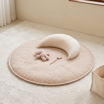 True Haven | Round Baby Play Mat – Durable Playtime Favorite, Non-Toxic Materials