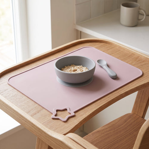 True Haven | Star Silicone Baby Placemat – Everyday Feeding Essential, Easy to Clean