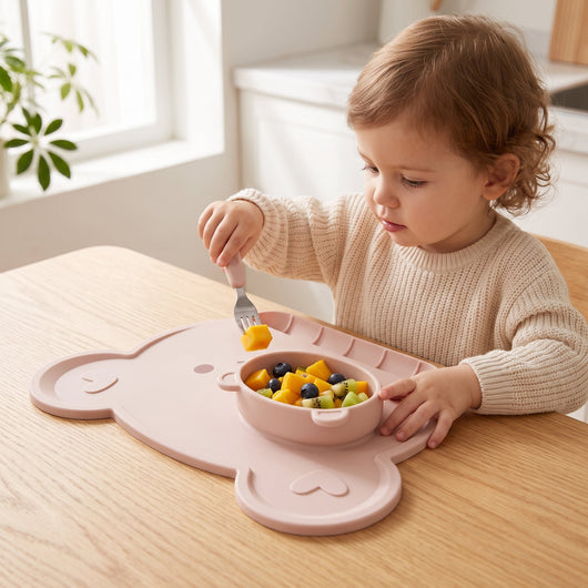 True Haven | Nordic Silicone Baby Placemat – Supportive Feeding Companion, BPA-Free Materials