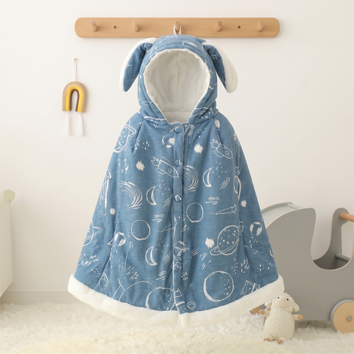 True Haven | Autumn Baby Hooded Cloak – Cozy Cold-Weather Layer, Machine Washable