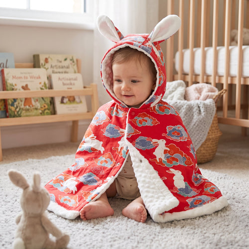 True Haven | Autumn Baby Hooded Cloak – Cozy Cold-Weather Layer, Machine Washable