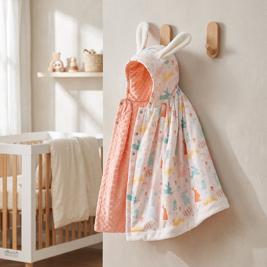 True Haven | Autumn Baby Hooded Cloak – Cozy Cold-Weather Layer, Machine Washable