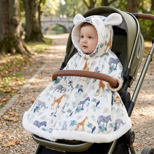 True Haven | Autumn Baby Hooded Cloak – Cozy Cold-Weather Layer, Machine Washable