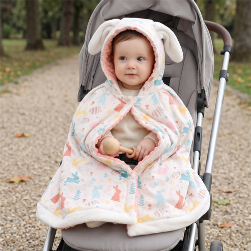 True Haven | Autumn Baby Hooded Cloak – Cozy Cold-Weather Layer, Machine Washable