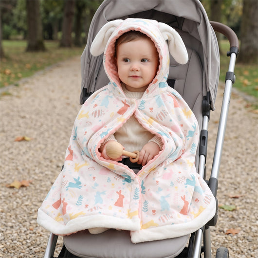 True Haven | Autumn Baby Hooded Cloak – Cozy Cold-Weather Layer, Machine Washable