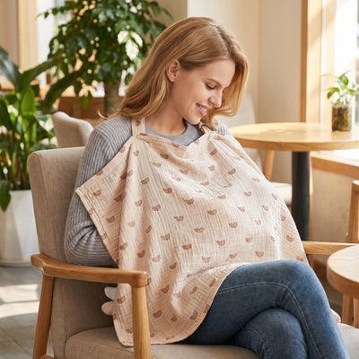 True Haven | Baby Nursing Cover Poncho – Everyday Feeding Essential, Easy to Clean
