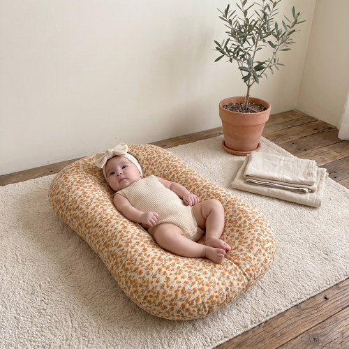 True Haven | Ultra-Soft Infant Lounger Bed – Cozy Support for Naptime & Bedtime, Machine Washable
